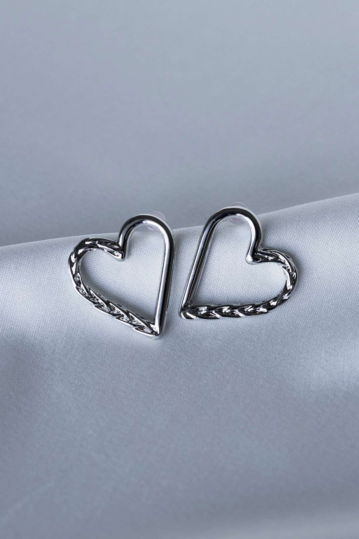 Silver Love Earrings