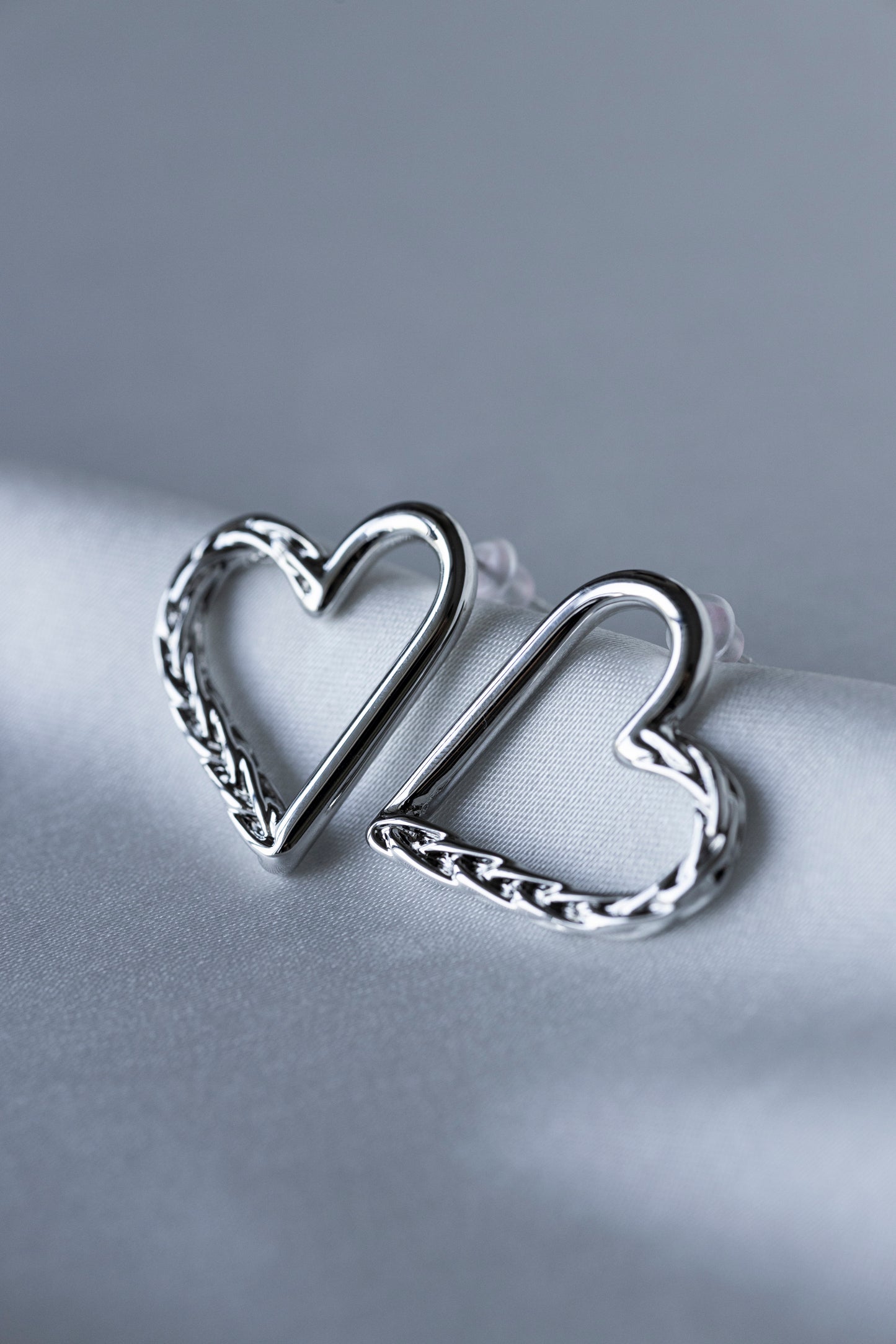 Silver Love Earrings