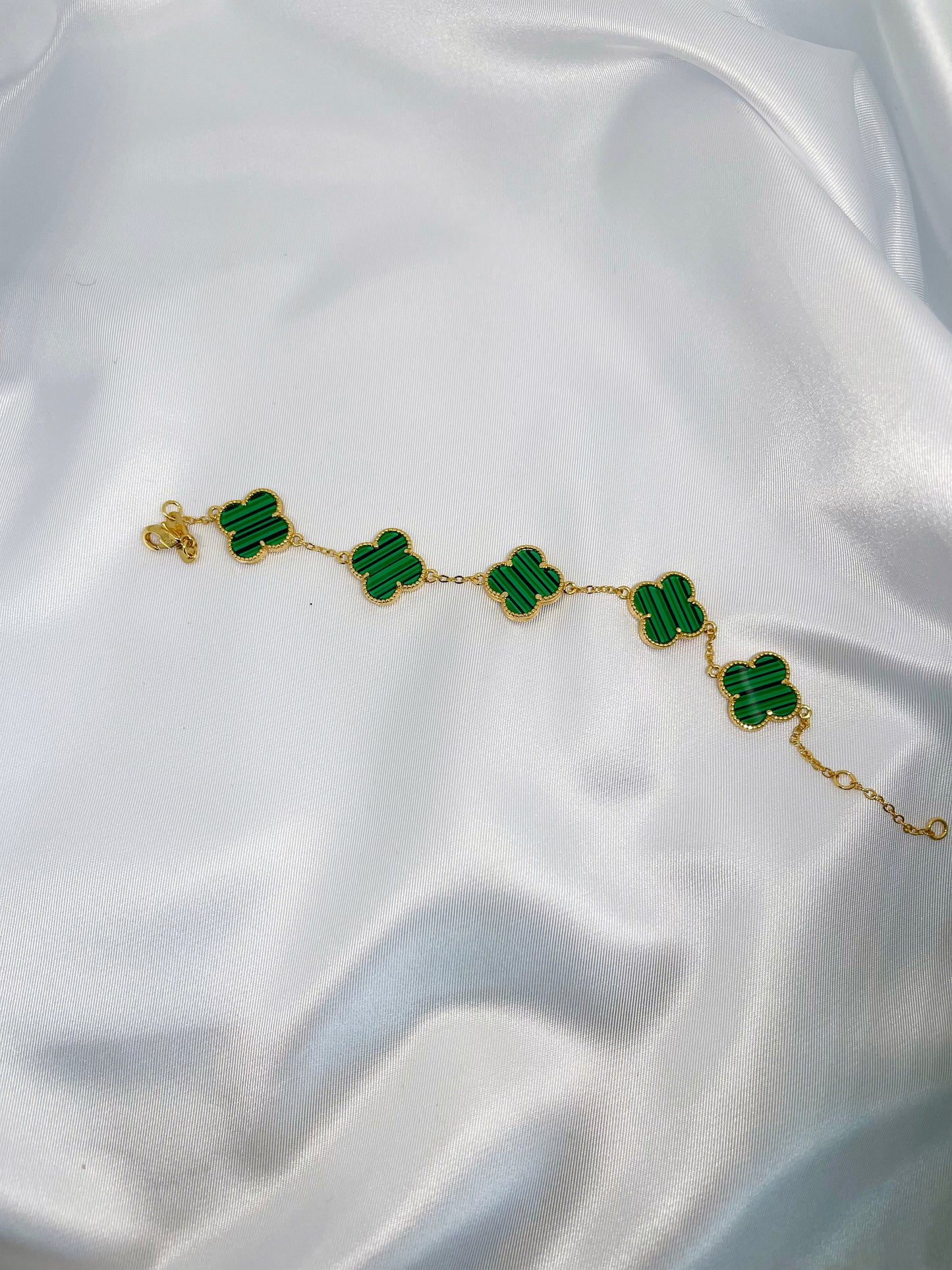 Green Four- Leaf Bracelet